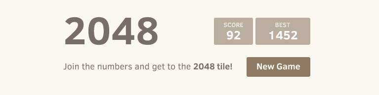 2048 game